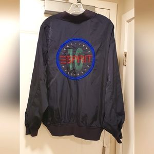 Vintage Esprit Jacket Zip Up Embroidered Logo 1990